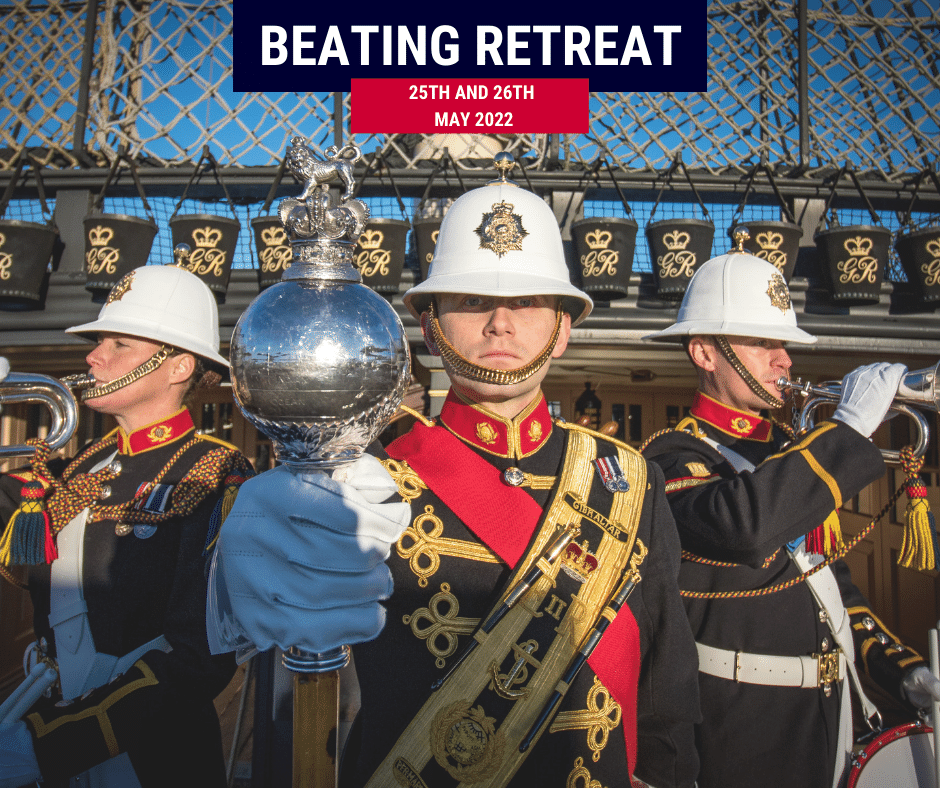 The Massed Bands of HM Royal Marines Beating Retreat Cobseo